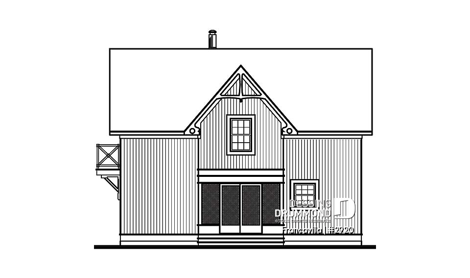 Élévation arrière - Francavilla