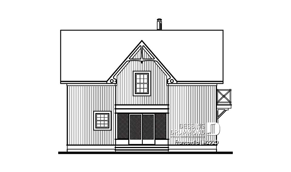 Élévation arrière - Francavilla