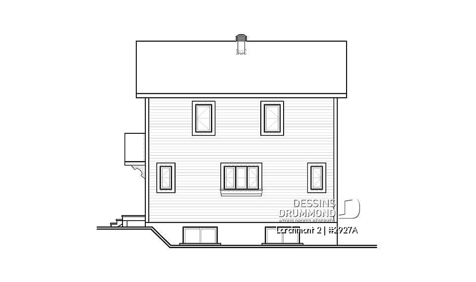 Élévation arrière - Larchmont 2