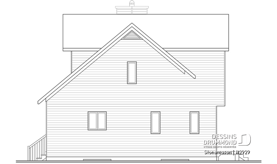 Élévation arrière - Stonemason