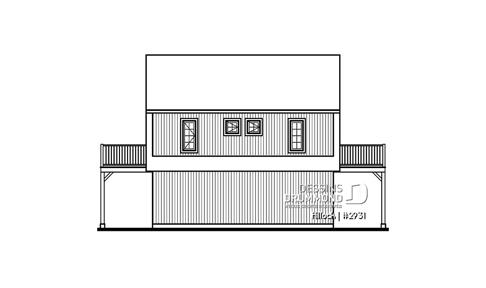 Élévation arrière - Hillock