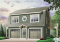 Vue avant - MODÈLE DE BASE - Plan de garage double de grand format avec logement 2 chambres, espace ouvert et 2 balcons privés - Hillock 2