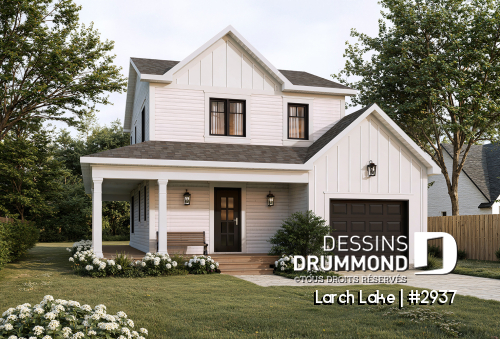 Vue avant - MODÈLE DE BASE -  - Larch Lake