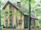 Vue avant - MODÈLE DE BASE - Plan de chalet d'inspiration scandinave, 2 chambres, salle familiale fermée, portes françaises, mezzanine - Cheminet