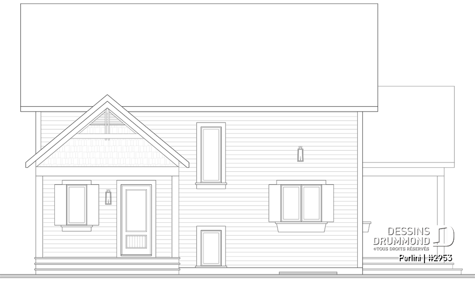 Élévation arrière - Perlini