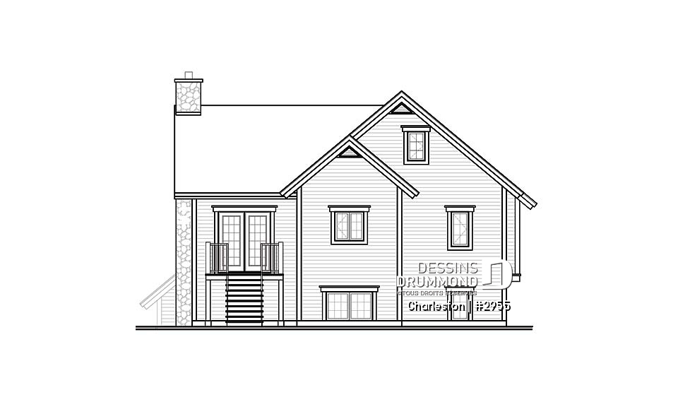 Élévation arrière - Charleston