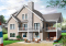 Vue arrière - MODÈLE DE BASE - Spacieux plan de chalet 2 à 6 chambres, grande buanderie, 2 salons, foyer, 2 balcons dont un abrité - Charlemagne 6