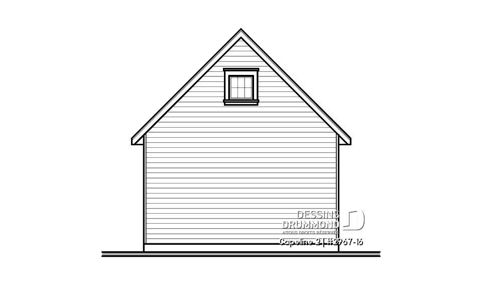 Élévation arrière - Capeline 2