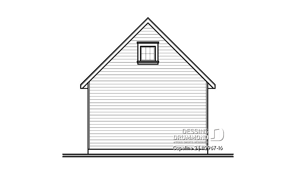 Élévation arrière - Capeline 2
