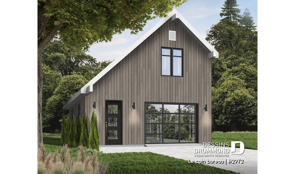 Vue avant - MODÈLE DE BASE - Le coin bureau