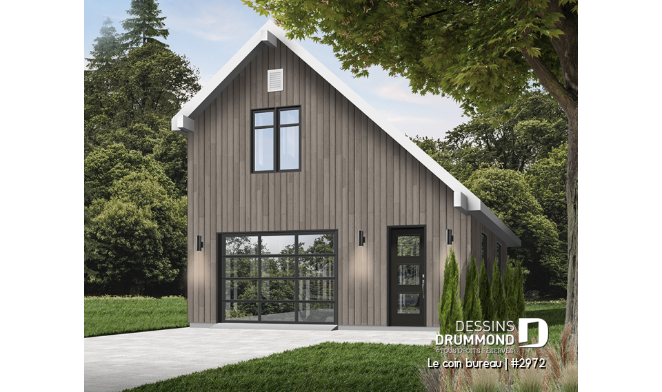 Vue avant - MODÈLE DE BASE - Le coin bureau