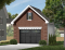 Vue avant - MODÈLE DE BASE - Plan de garage simple de style Européen avec espace de rangement - Vauban 3