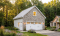 Vue avant - MODÈLE DE BASE - Garage double de deux étages avec espace boni aménageable à l'étage - Vauban