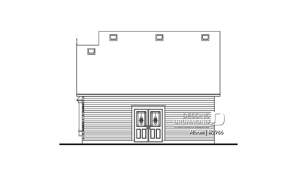 Élévation arrière - Albani