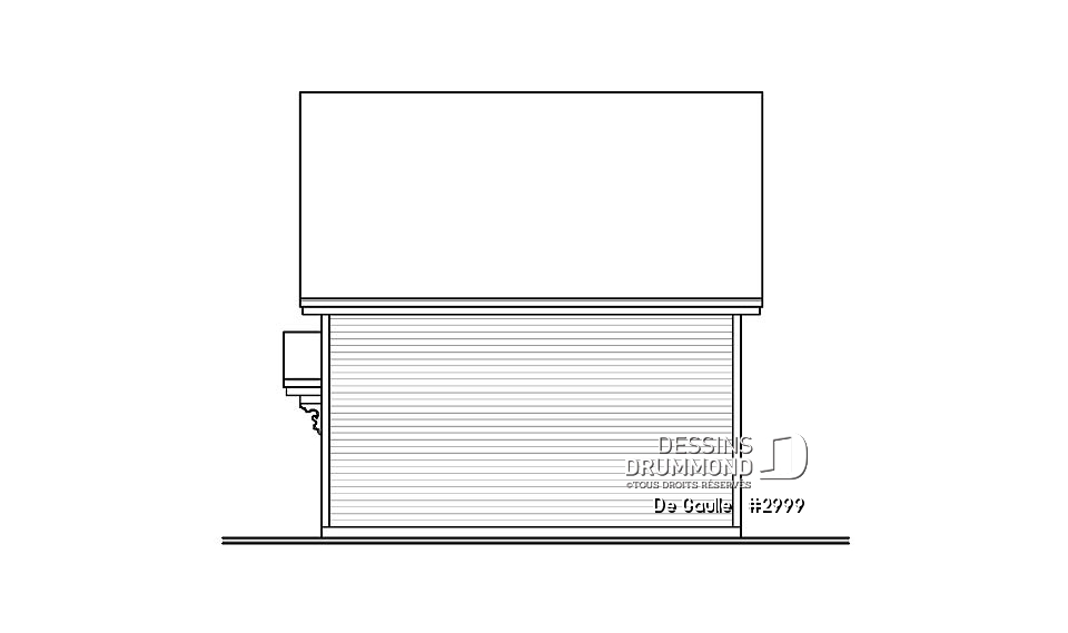Élévation arrière - De Gaulle