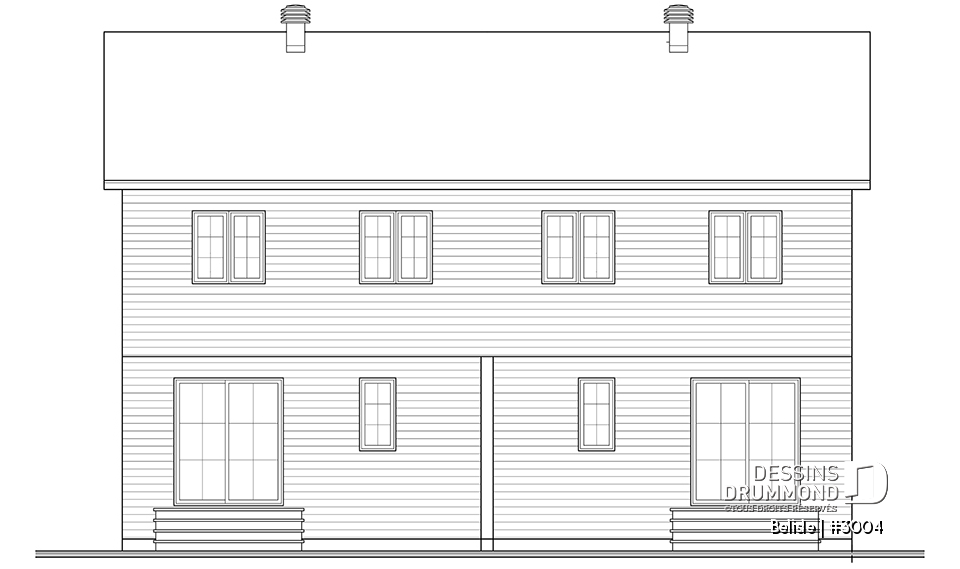 Élévation arrière - Belisle