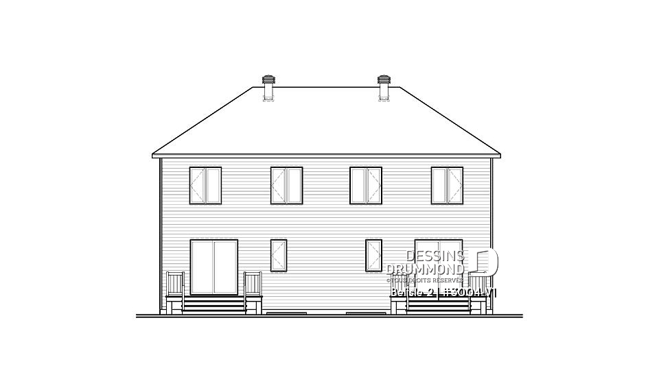 Élévation arrière - Belisle 2