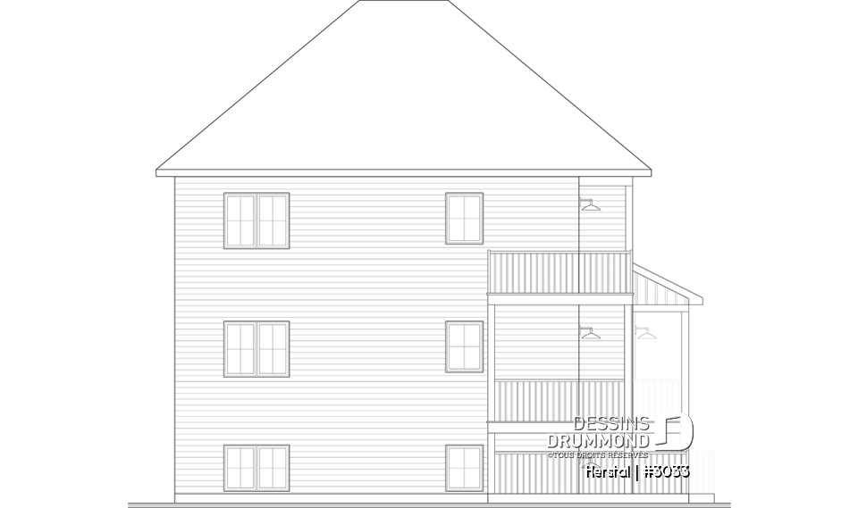 Élévation arrière - Herstal