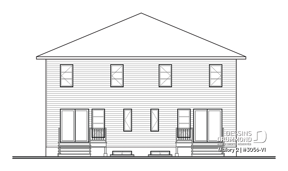 Élévation arrière - Mallory 2
