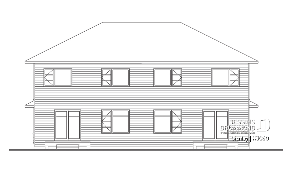 Élévation arrière - Stanley