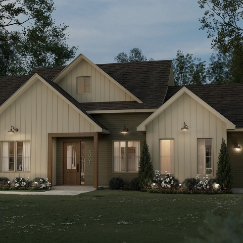 Élévation arrière - Saint-Georges