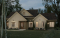 Vue avant - MODÈLE DE BASE - Plan de maison intergénérationnelle offrant 3 chambres et une terrasse couverte pour le logement principal. - Saint-Georges