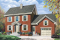 Vue avant - MODÈLE DE BASE - Plan de maison 3 chambres + bureau, garage, grenier aménageable, brique sur 3 façades - Bellevarde