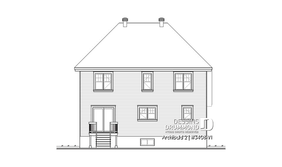 Élévation arrière - Archibald 2