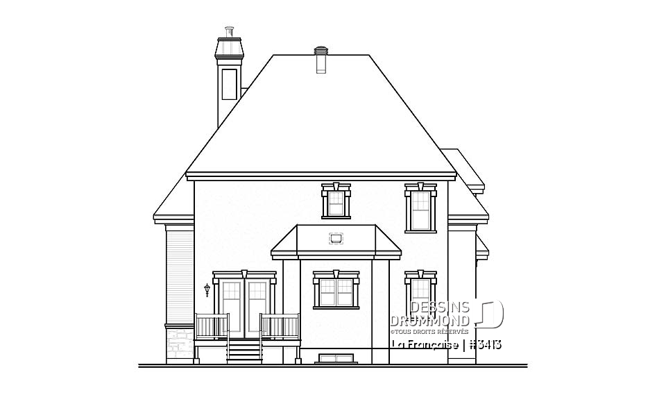 Élévation arrière - La Française