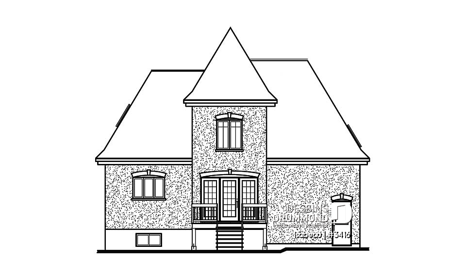 Élévation arrière - Isabeau