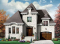 Vue avant - MODÈLE DE BASE - Modèle style manoir, foyer au gaz à la salle familiale, 3 chambres, garage - Isabeau