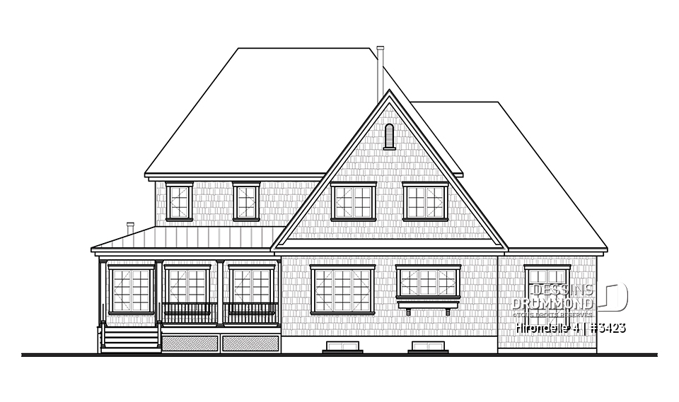 Élévation arrière - Hirondelle 4