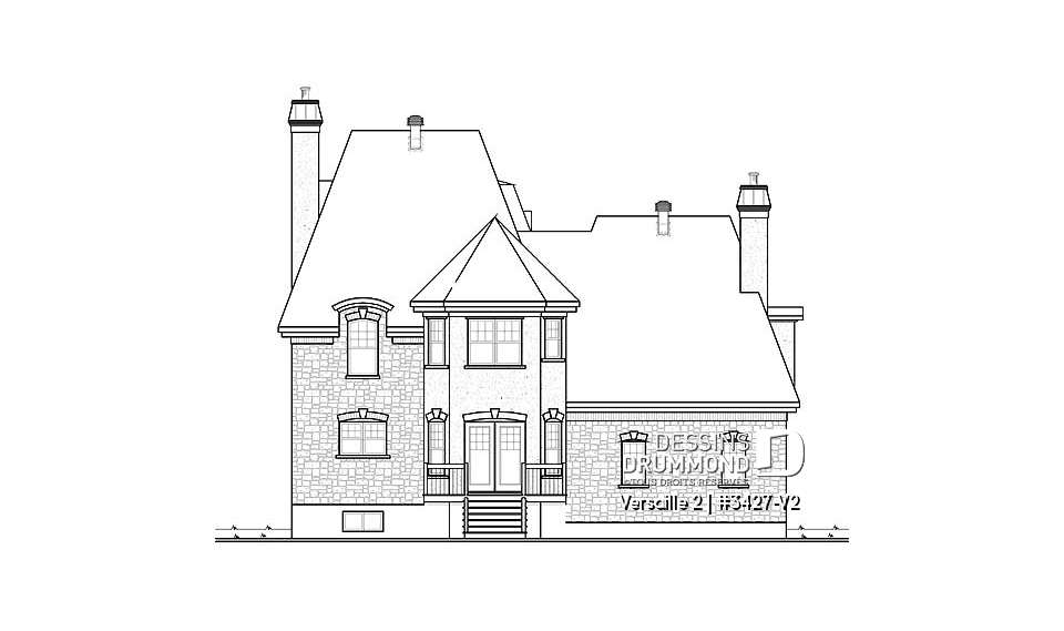 Élévation arrière - Versaille 2