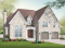 Vue avant - MODÈLE DE BASE - Modèle de maison de style Manoir 3 à 4 chambres possible, large espace boni, garage double, salon avec foyer - Stonewell