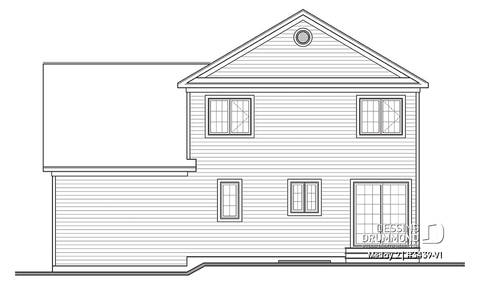 Élévation arrière - Meslay 2