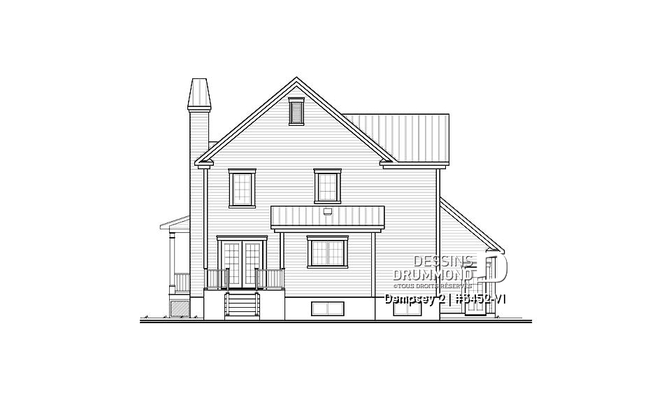 Élévation arrière - Dempsey 2