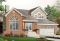 Vue avant - MODÈLE DE BASE - Plan de maison garage double, lumière naturelle, mezzanine, grande cuisine, foyer, 3 chambres - Basalte