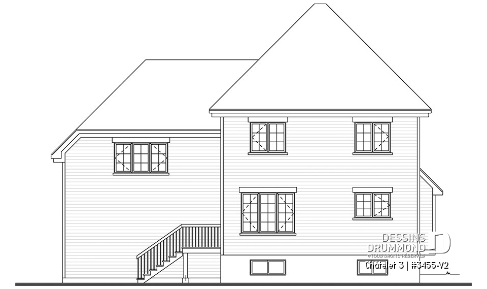 Élévation arrière - Châtelet 3