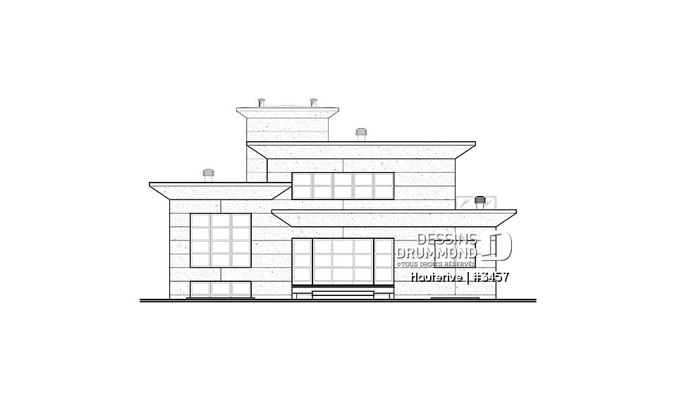 Élévation arrière - Hauterive