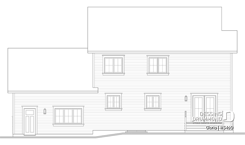 Élévation arrière - Gloria