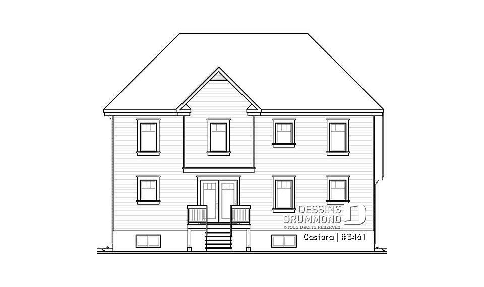 Élévation arrière - Castera