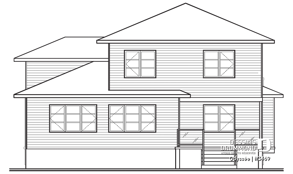 Élévation arrière - Odyssée