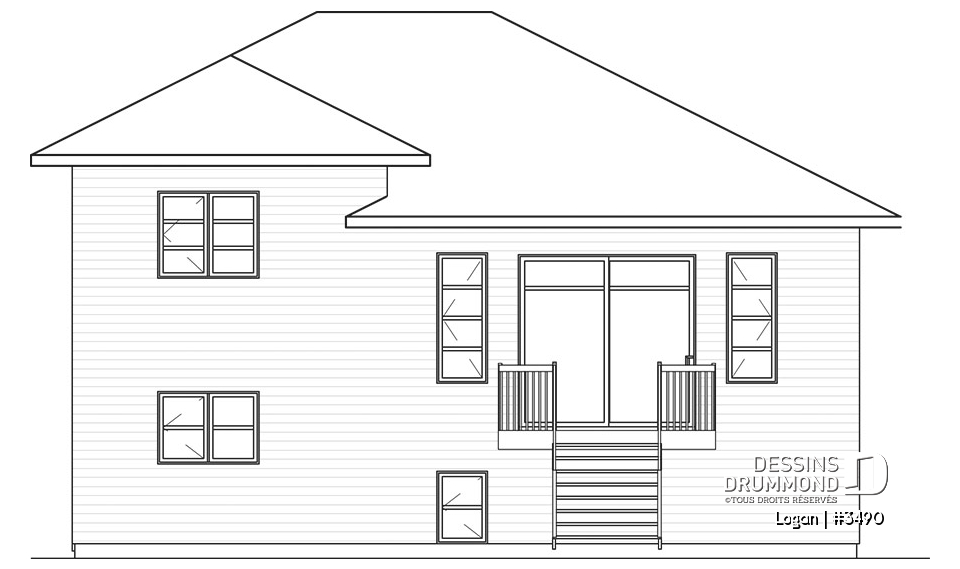 Élévation arrière - Logan