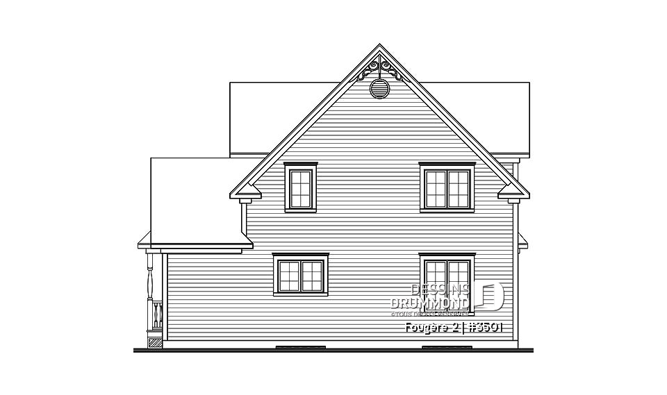 Élévation arrière - Fougère 2