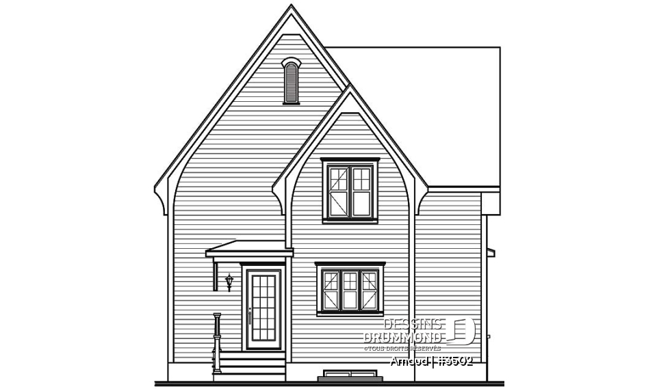 Élévation arrière - Arnaud