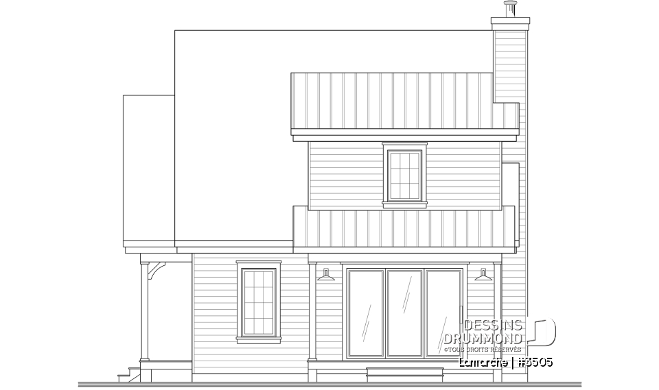 Élévation arrière - Lamarche