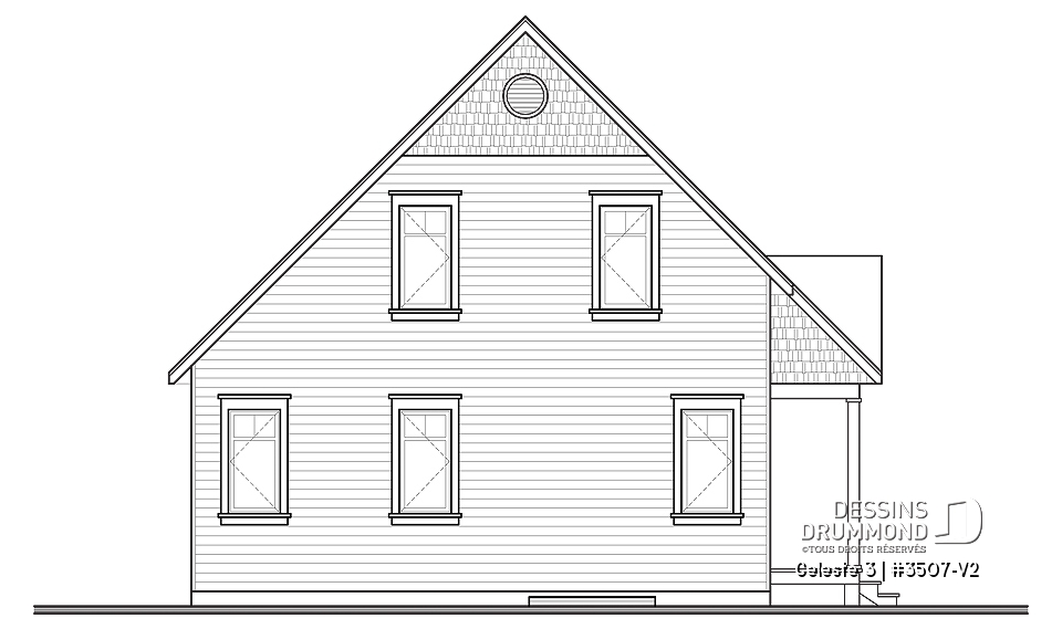 Élévation arrière - Celeste 3