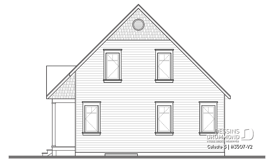 Élévation arrière - Celeste 3