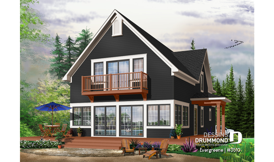Version couleur no. 5 - Vue arrière - Evergreene