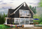 Vue arrière - MODÈLE DE BASE - Chalet de style scandinave 2 étages avec 3 ch., r-d-c entièrement ouvert & vue panoramique - Evergreene